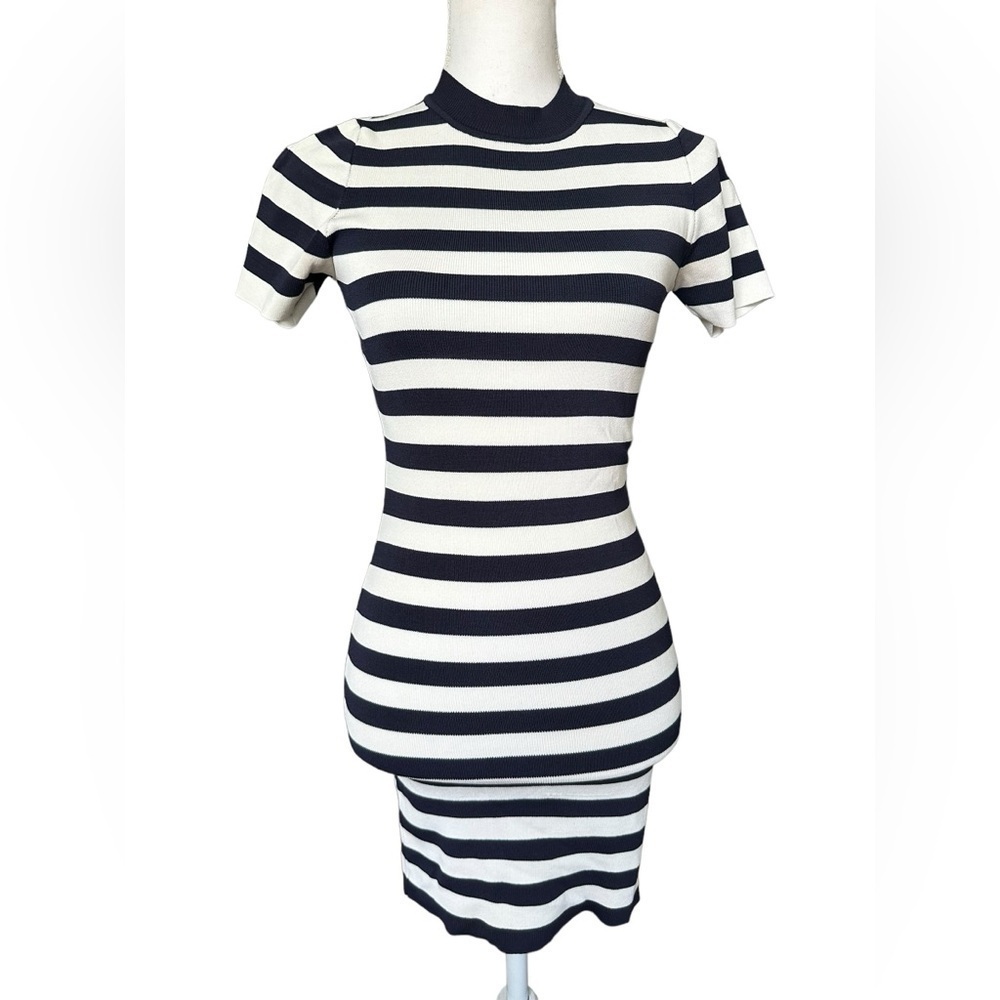 The Vintage Shop striped fitted mini dress size small